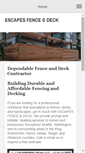 Mobile Screenshot of escapescontracting.com
