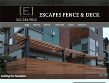 Tablet Screenshot of escapescontracting.com